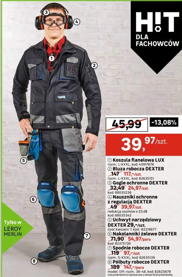 spodnie robocze