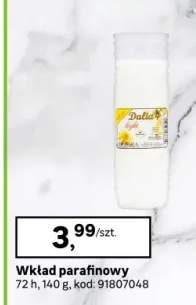 wkład parafinowy do znicza