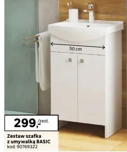 szafka z umywalką