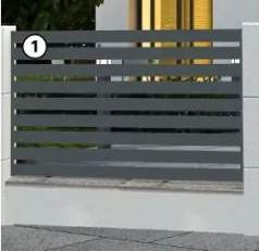 System ogrodzeń TINOS Przęsło 2 x 1,2 m