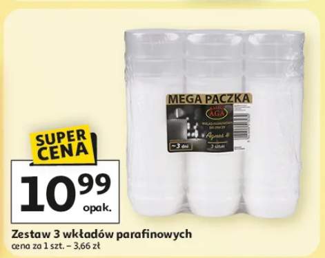 wkład parafinowy do znicza