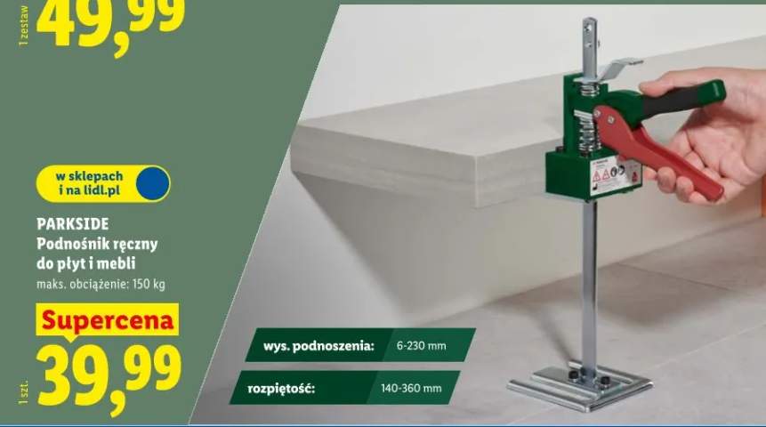 podnośnik do płyt