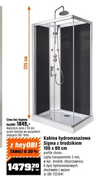 kabina z hydromasażem