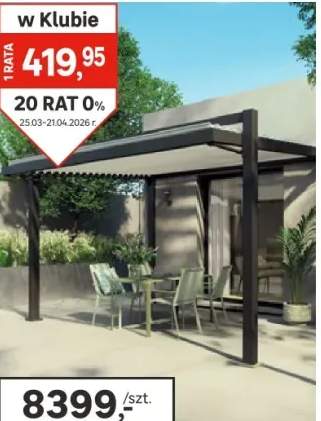 Pergola bioklimatyczna Clima Astra 319 x 380,5 cm antracyt