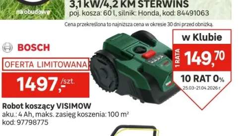 Robot koszący VisiMow 18V-100 do 100m2
