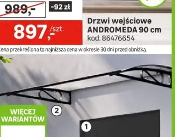 Daszek nad drzwi Arco antracytowy 150x95 cm