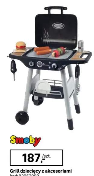 Grill dla dzieci 47.7x67.7 cm z akcesoriami Smoby