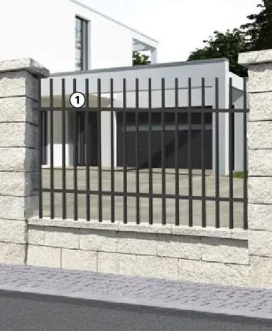 Przęsło ogrodzeniowe Majorka 2x1.20 m antracytowe Polbram