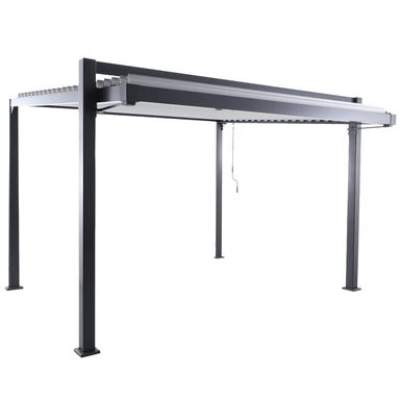 Pergola bioklimatyczna Clima Astra 319 x 380,5 cm antracyt Naterial