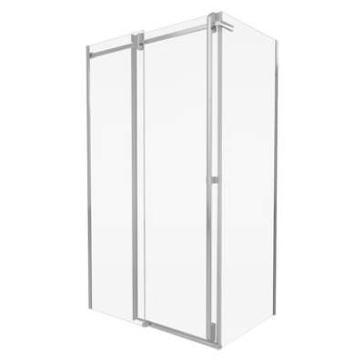 Kabina prysznicowa 100x80 cm chromowana rama Titanium Durasan