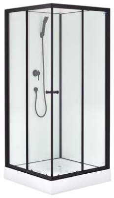 Kabina prysznicowa 90 x 90 cm Smart Black Savana