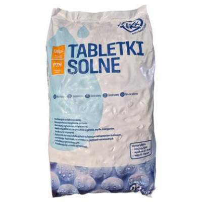 Sól tabletkowa do zmiękczacza wody 25 kg I&KK