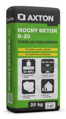 Podkład podłogowy B20 Mocny Beton 20 kg Axton