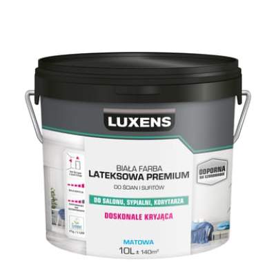 Farba Luxens Lateksowa Premium Biała 10 l