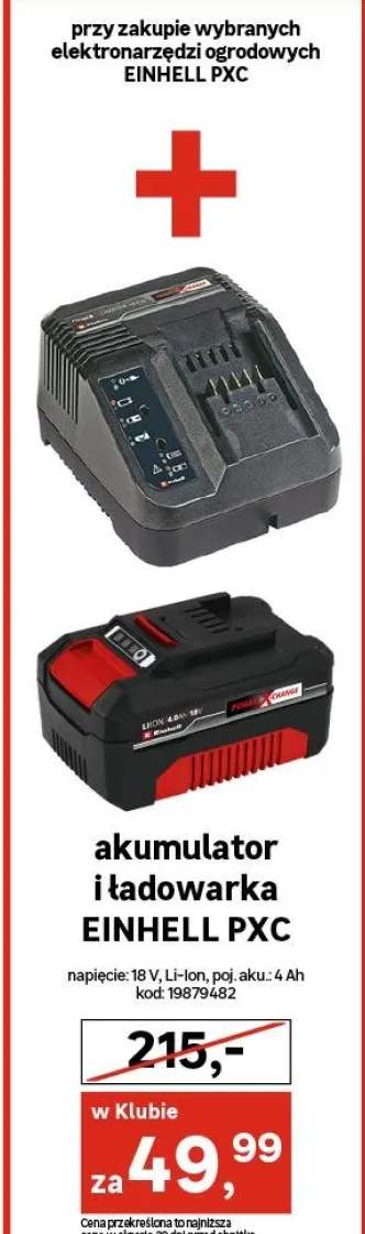 Ładowarka + akumulator zestaw 18V 4Ah Power X-Change Einhell
