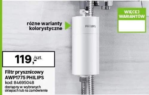 Filtr prysznicowy 50 000 L BIAŁY AWP1775 PHILIPS
