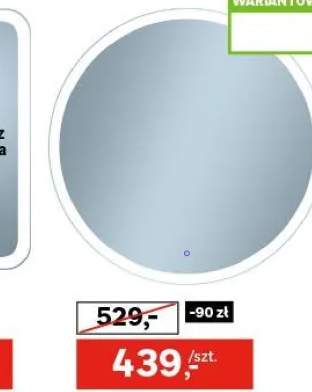 Lustro z wbudowanym oświetleniem RING LED 80 x 80 VENTI