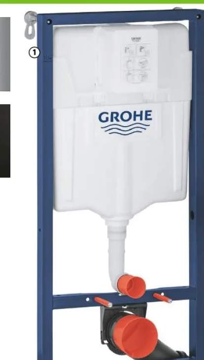 Stelaż podtynkowy do WC Solido bez przycisku GROHE