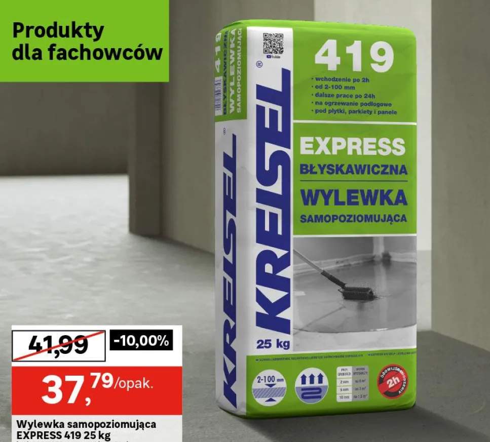 Wylewka samopoziomująca Express 419 25 kg Kreisel