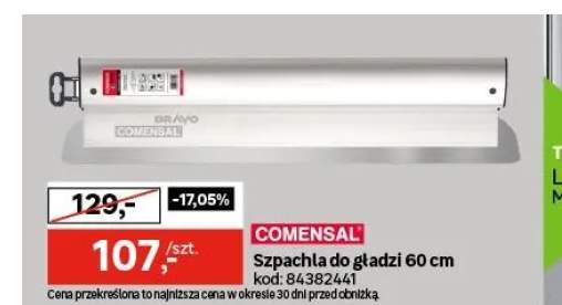 Szpachla do gładzi 600 mm Comensal