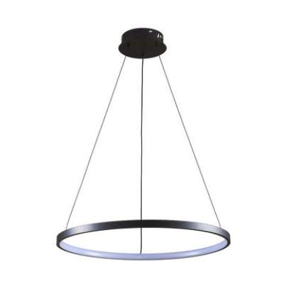 Lampa wisząca Lea 3400 lm 50 cm czarna LED Sanico
