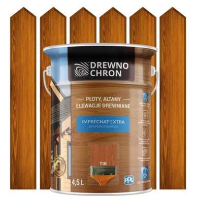 Impregnat do drewna Drewnochron Extra powłokotwórczy 4.5 l Tik