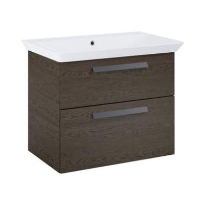 Szafka pod umywalkę wisząca Ness 71.6x46x59 cm brązowa orzech Sensea