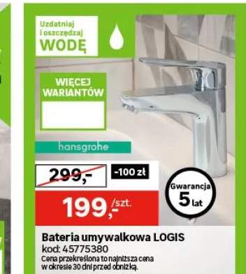 Bateria umywalkowa chrom 14.5 cm Logis E Hansgrohe