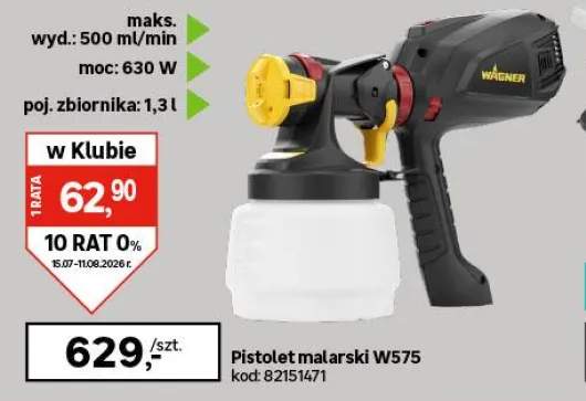 Pistolet do malowania natryskowego HVLP W150 70 W WAGNER