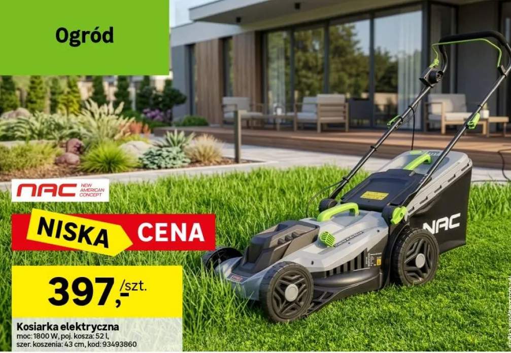 Kosiarka elektryczna NAC LE18-E-43-PB-C 43cm 1800W