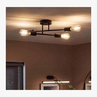 Lampa sufitowa Lina czarna 4 x E27 Inspire