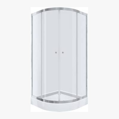 Kabina prysznicowa z brodzikiem Alfa 80x80x198 cm chrom Breezz