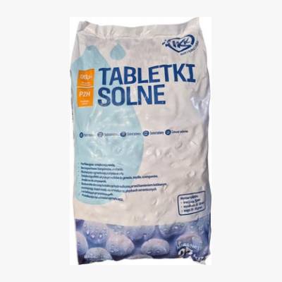 Sól tabletkowa do zmiękczacza wody 25 kg I&KK