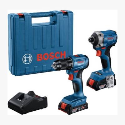 Zestaw wiertarko-wkrętarka i zakrętarka udarowa GDR 18V-215 18 V 2x2 Ah Bosch Professional