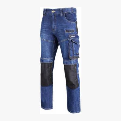 Spodnie robocze jeansy slim fit niebieskie rozmiar XL (54) Lahti Pro