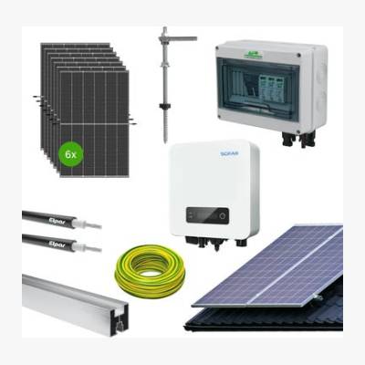 Zestaw paneli fotowoltaicznych 440W N-TYPE 2,64 KWP z elementami montażowymi na blachodachówkę