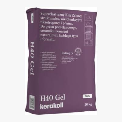 Zaprawa klejowa żelowa H40 GEL 20kg biały Kerakoll