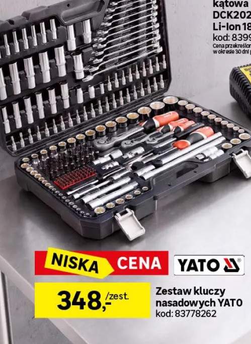 Zestaw kluczy nasadowych 216 sztuk Yato