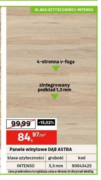 Panele winylowe Dąb Astra
