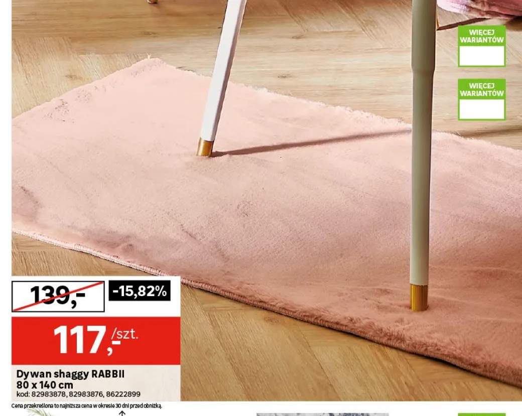 Dywan shaggy Rabbii 80x140 cm