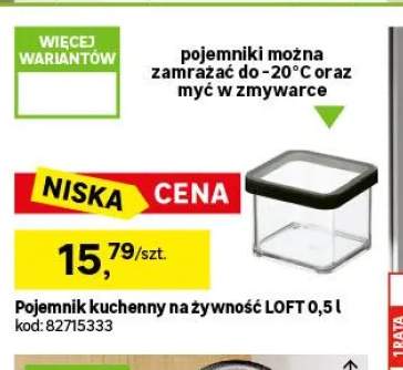 Pojemnik kuchenny na żywność Loft 0,5 l