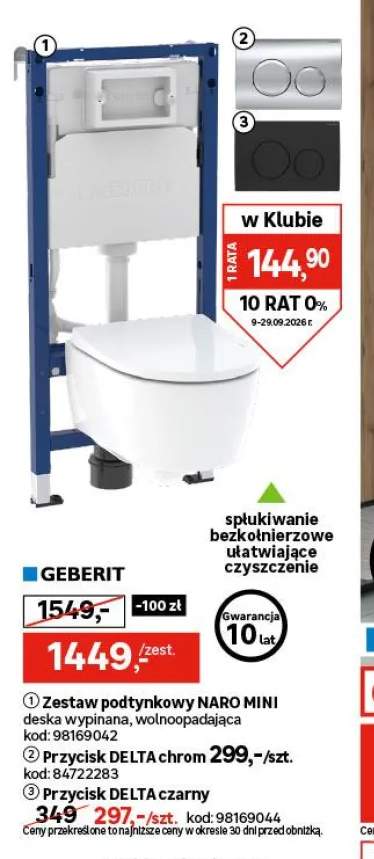 Zestaw podtynkowy Naro Mini Geberit +2 warianty