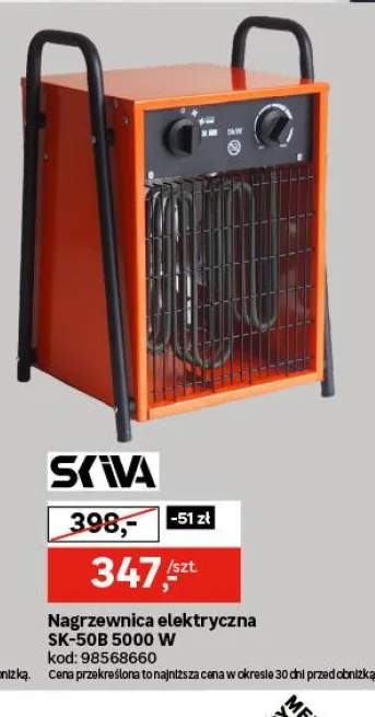 Nagrzewnica elektryczna SK-50B Skiva