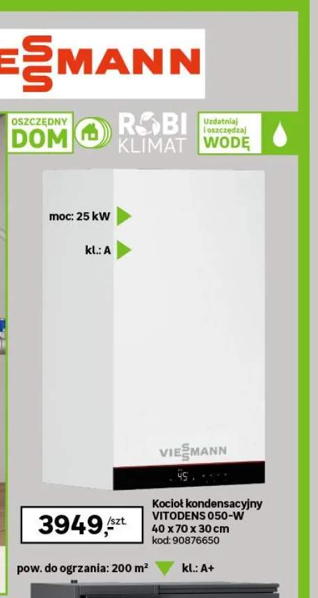 Kocioł kondensacyjny Vitodens 050-W Viessmann