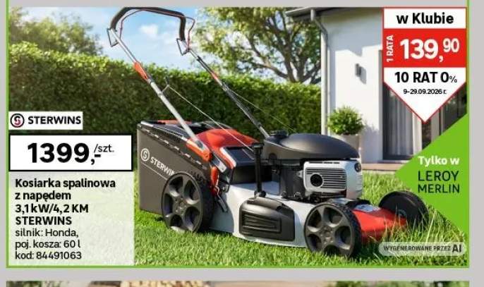 Kosiarka spalinowa z napędem Sterwins