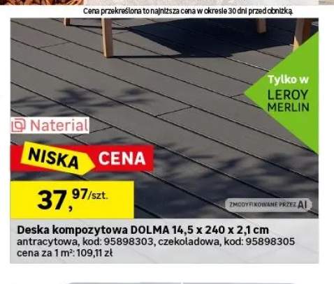Deska kompozytowa Dolma 14,5x240x2,1 cm Naterial
