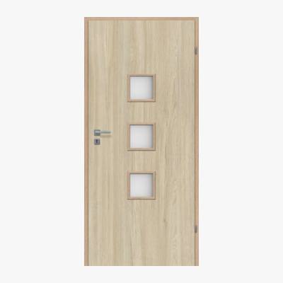 Drzwi wewnętrzne 80 prawe pokojowe dąb bursztynowy Classen Lea Bis