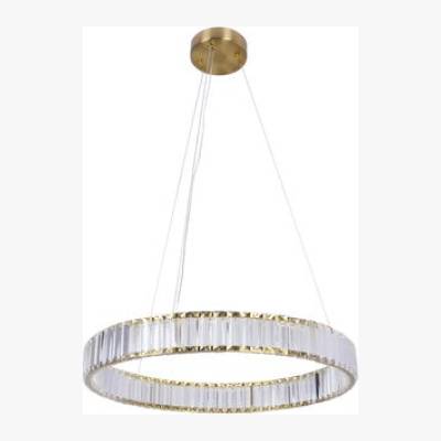 Lampa wisząca z kryształkami Cristalia LED 4300 lm 29W barwa neutralna złota Goldlux