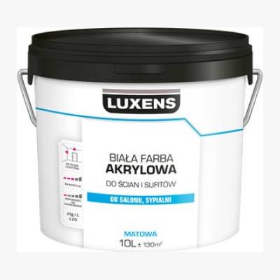 Farba Luxens Akrylowa Biała 10 l