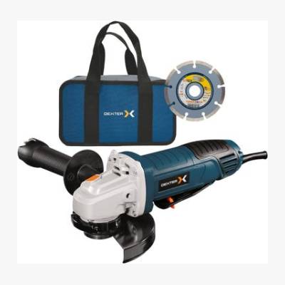 Szlifierka kątowa przewodowa 125 mm 800 W + tarcza i torba DEXTER